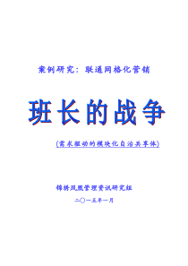 597班长的战争案例研究-栅格化管理(医药零售应用)