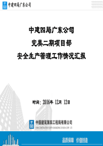 (广东公司完美二期)项目安全生产管理检查汇报（PPT85页)