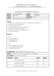 信息发展部行业信息系统组组长职务说明书