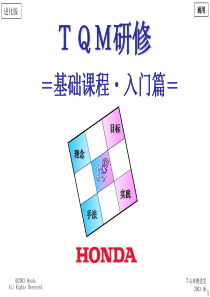 本田TQM经典培训