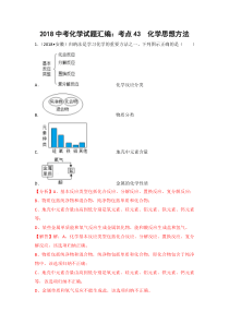 考点43  化学思想方法