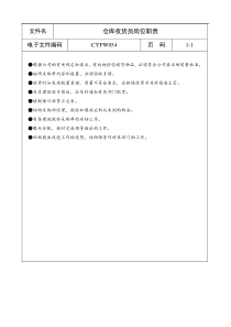 仓库收货员岗位职责a