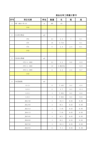 恒安废品仓库工程量计算书-终稿