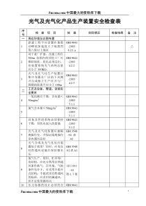 aio_-光气及光气化产品生产装置安全检查表