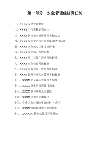 XXXX安全管理文件