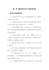 XXXX年安全生产岗位责任制2