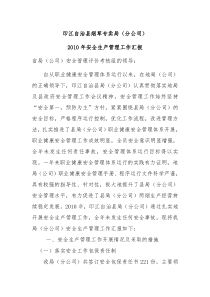 XXXX年安全生产管理工作汇报