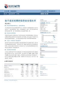 处于成长初期的信息安全领头羊