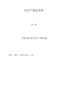 安全生产保证资料(原始文件)