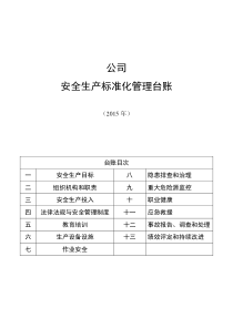 安全生产标准化文件