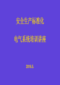 安全生产标准化电气组