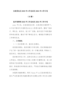 10篇各级局机关2023年工作总结及2024年工作计划