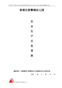 安全生产预案(新繁)