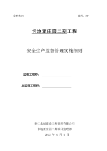 安全监理实施细则编制(新)(1)