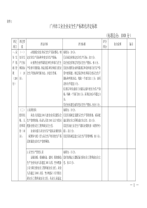广州市工业企业安全生产标准化评定标准