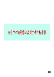 新安全生产法及水利安全生产标准化