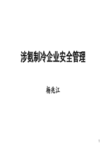 涉氨制冷企业安全