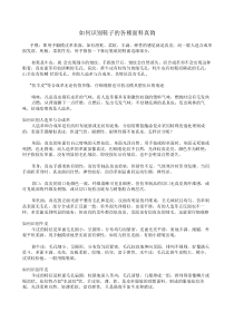 鞋子的面料及鞋底相关知识