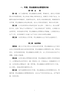 环境、职业健康安全管理责任制】（DOC 161页）