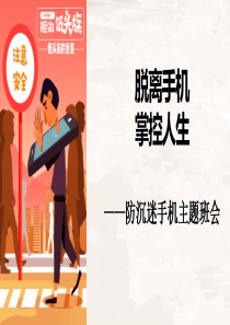 脱离手机掌控人生防沉迷手机主题班会ppt参考