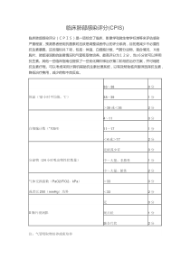 临床肺部感染评分(CPIS)