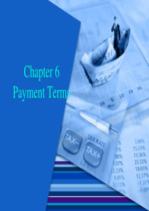chapter6-terms-of-payment重点
