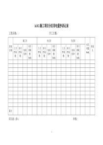 绿色工地台帐新表式