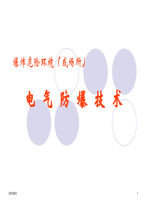 爆炸危险环境电气防爆技术