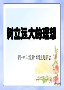 班会课件：树立远大的理想