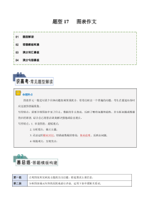 题型17 图表作文（答题模板与解题技巧）-备战2024年高考英语答题技巧与模板构建 （原卷版）