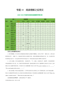 专题10 阅读理解之应用文-2024年高考英语二轮热点题型归纳与变式演练（新高考通用）（解析版）