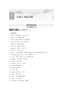 第1部分 教材知识解读 选择性必修第二册 Unit 5　First Aid