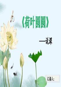 一年级下册《荷叶圆圆》说课ppt