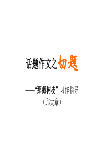 话题作文(那截树枝)1