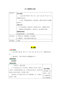 16《小真的长头发》教案