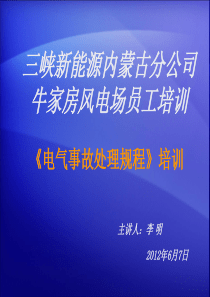 电气事故处理规程