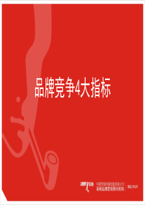 品牌竞争格局4大指标