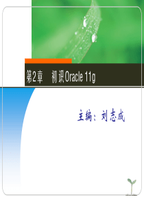 Oracle第2章初识Oracle11g
