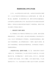 质监局党支部上半年工作总结
