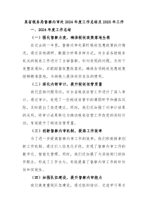 某省税务局督察内审处2024年度工作总结及2025年工作