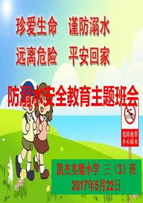 2017年防溺水安全教育主题班会