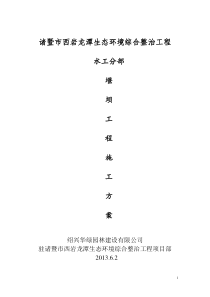 堰坝施工方案