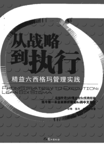 从战略到执行：精益六西格玛管理实践part0001