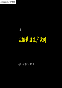 生产资料-宝钢精益生产案例(PPT167页)