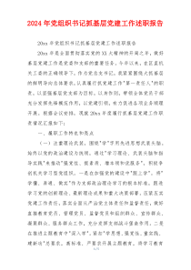 2024年党组织书记抓基层党建工作述职报告_1