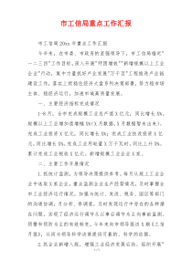 市工信局重点工作汇报