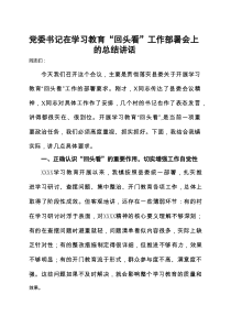 党委班子2025学习教育回头看情况汇报资料合集