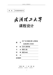 年产90吨维生素B6的制备加成过程工艺设计