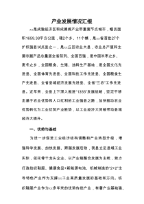 产业发展情况汇报