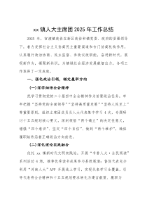 (参考)镇人大主席团 2025 年工作总结